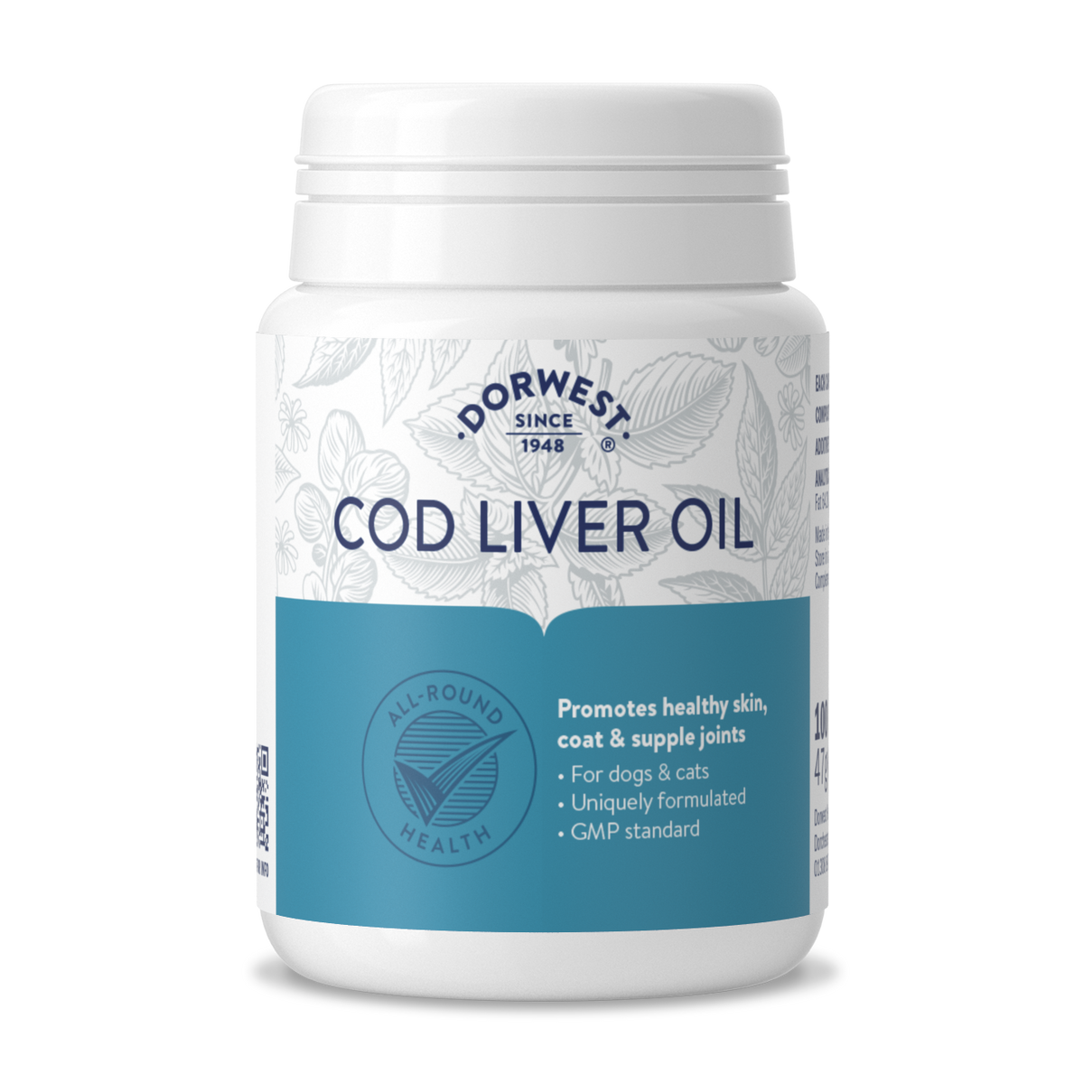 Cod Liver Oil Tablets for Dogs Cats Dorwest Herbs