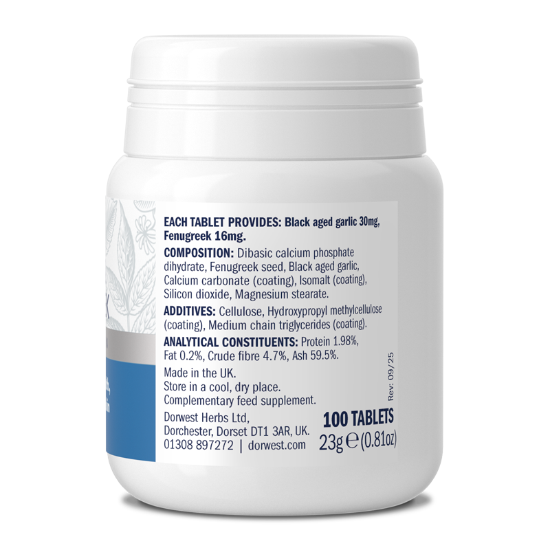 Garlic & Fenugreek Tablets For Dogs