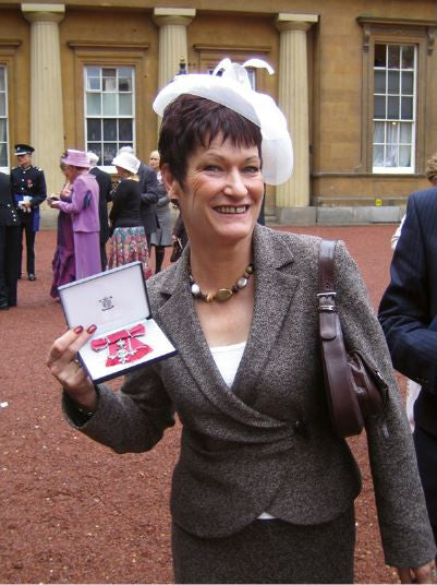 2005; Mary Boughton was honoured to be awarded an MBE her services to business